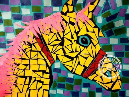 儿童的手工作品卡纸手工作品(幼儿园手工彩纸粘贴画)