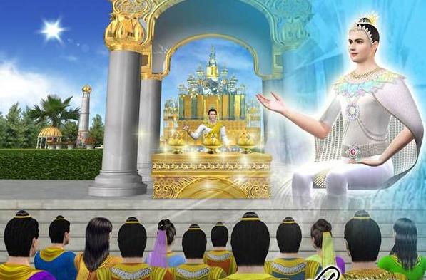 过去时,释迦牟尼佛彼时为转轮圣王,即拘尸城的大善见王.