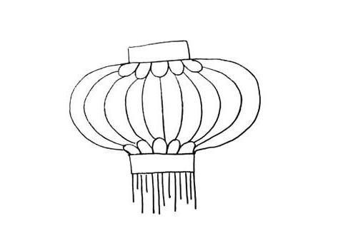 春節燈籠怎麼畫,過年掛燈籠圖片兒童簡筆畫-b2少兒學習網