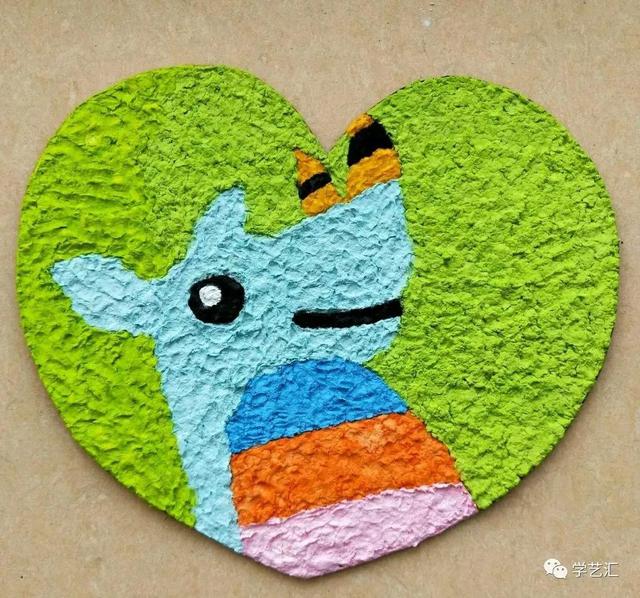 纸浆画简单好看的纸浆画