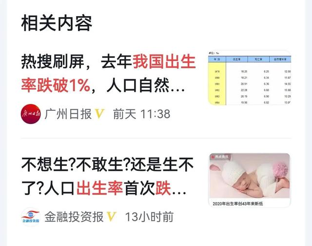 出生率跌破1%，不容忽视的三个事实：压力、负担和不孕