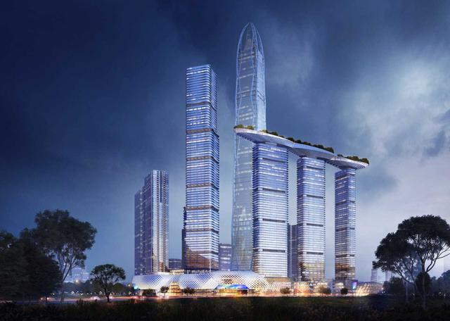 未来西部十大超级摩天楼—入围门槛超400米，镐蓉渝昆筑项目位列
