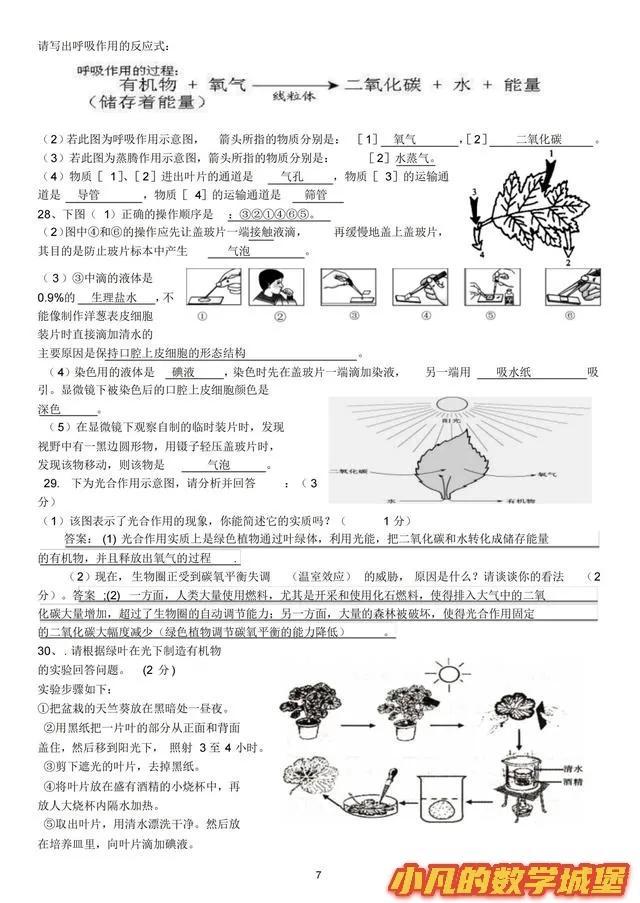 新初一历史地理生物考点归纳20几页内容史地生知识点全覆盖拿满分