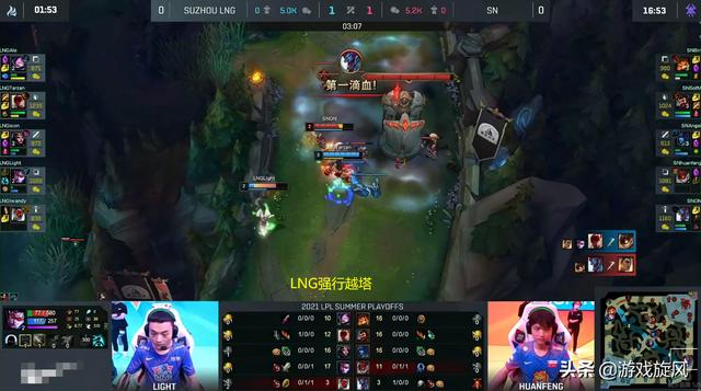 LOL：季后赛首战SN又陷入拖后期怪圈，Light六神装薇恩无解