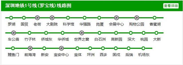 深圳地铁线路图最新 2018年深圳地铁已开通了几条线路