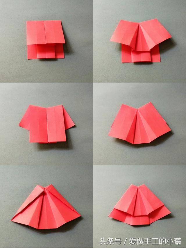 折纸晚礼服详细做法图解学习礼服裙怎么折