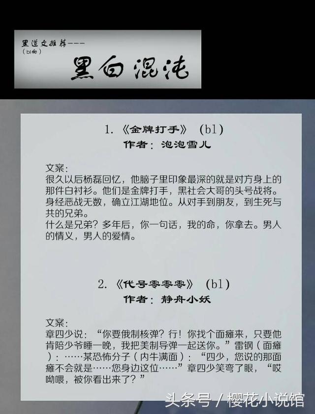 关于黑社会的小说