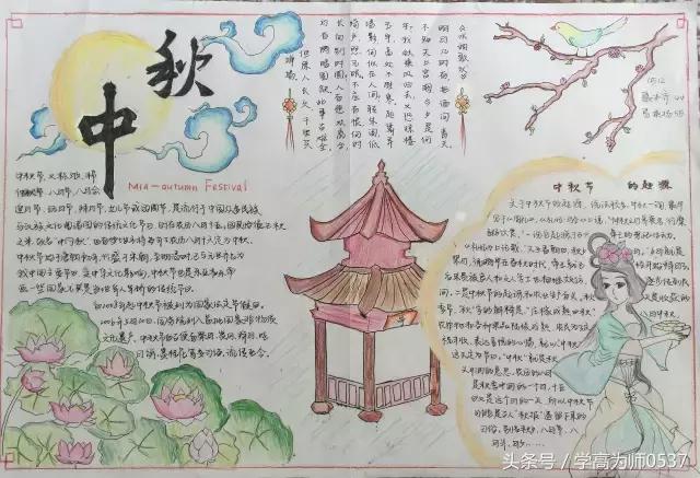 中秋节手抄报精美 中秋节手抄报精美