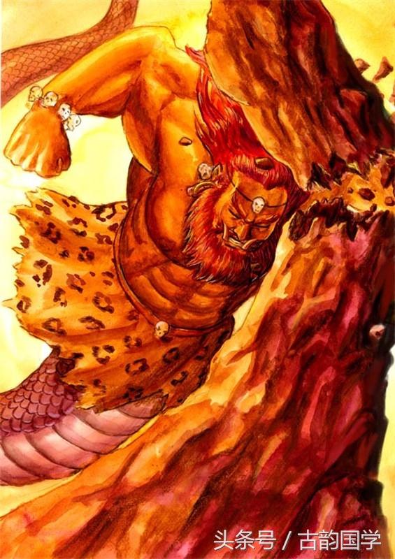 盘古开天辟地,女娲造人之后,水神共工一向与火神祝融不合,他率领虾兵