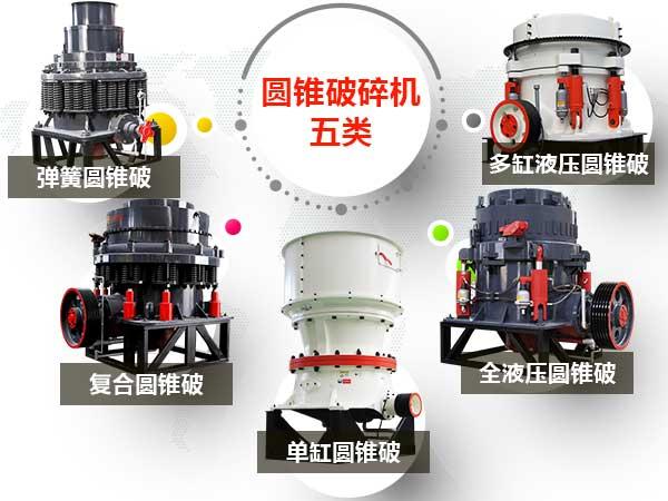 关于圆锥破碎机规格型号产量的信息