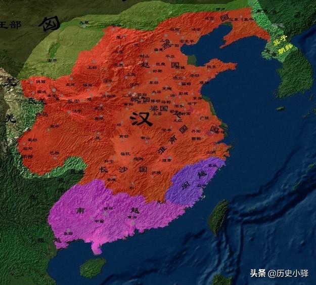 图解西汉两百余年疆域变化-第10张图片-看历史网