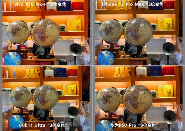 年度之战，iPhone 13 PM、X70 Pro+、华为P50P、小米11U拍照横评