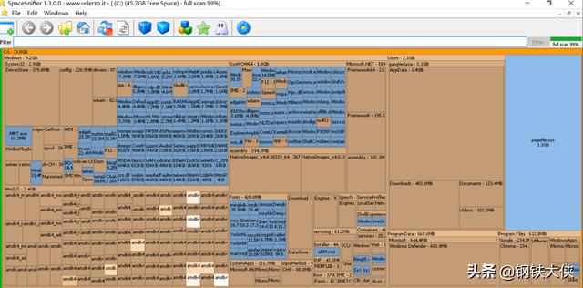 如何快速地找出占用Windows電腦和Linux電腦空間的大文件