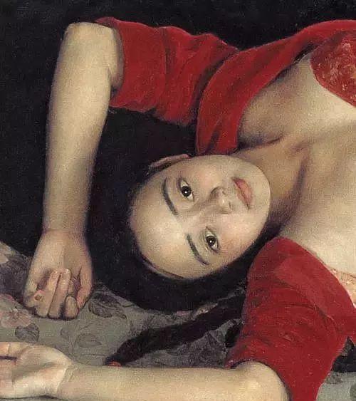 静物前的姑娘