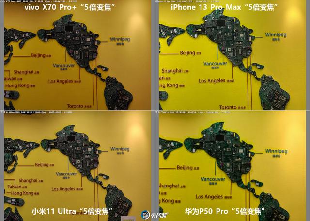 年度之战，iPhone 13 PM、X70 Pro+、华为P50P、小米11U拍照横评