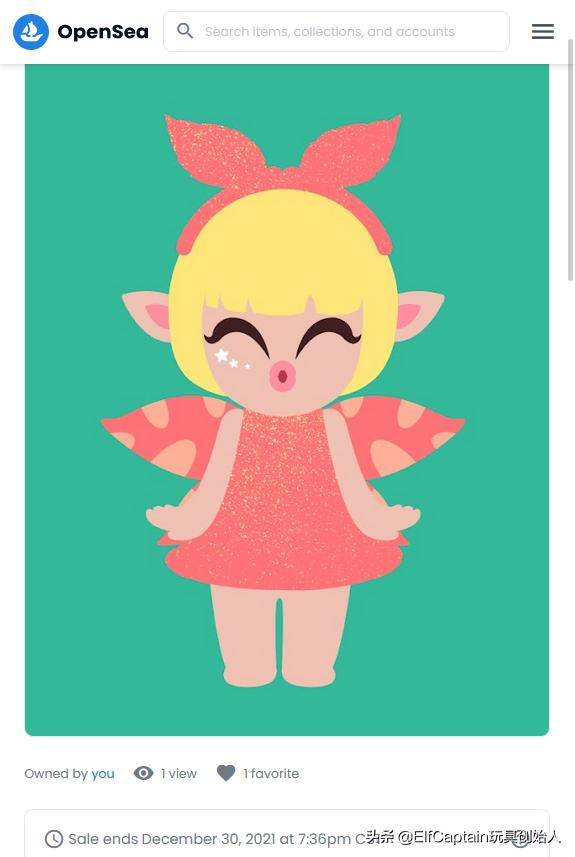 中国NFT艺术品：元宇宙小姐meta  海外上架，售价约50w元人民币