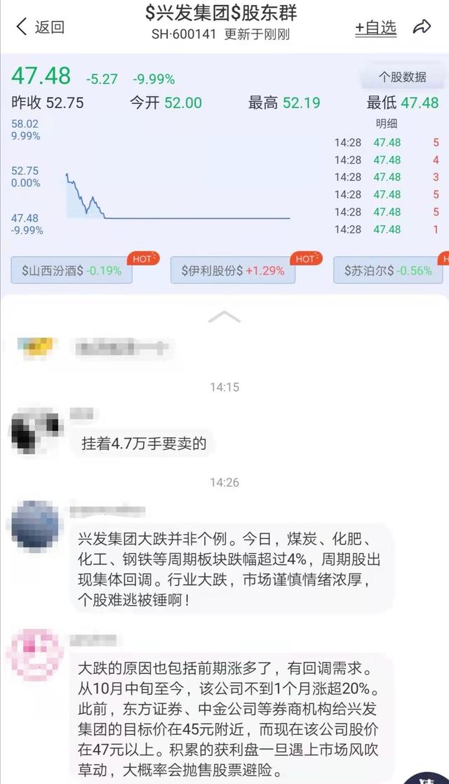 兴发集团股票