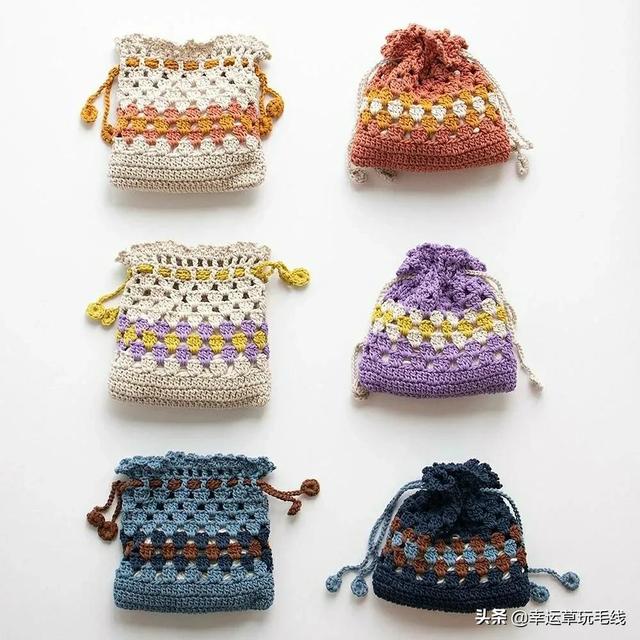手工钩针编织包包款式大全(图解)(手工钩针包包图案教你钩一款)