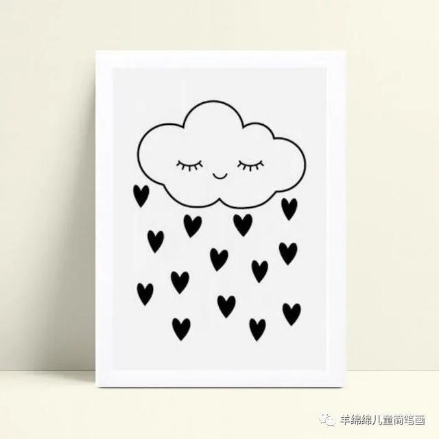 手绘简笔卡片(创意主题简笔画手绘图案)