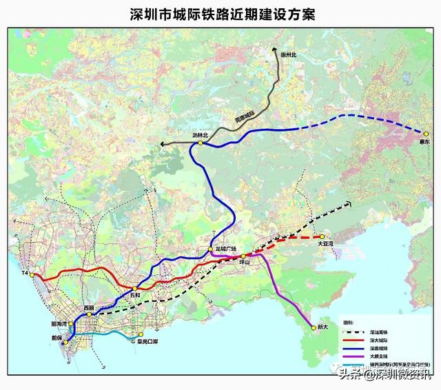 深圳东部联系区外轨道交通大盘点，14、21、33、18号线缺一不可