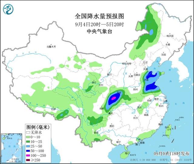中国气象局发布21年9月上旬全国天气趋势 Go游戏