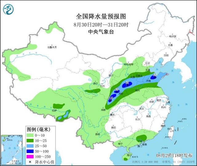 山東省天氣預報21年8月29日至9月1日連續四天有中雨局部暴雨 Kks資訊網