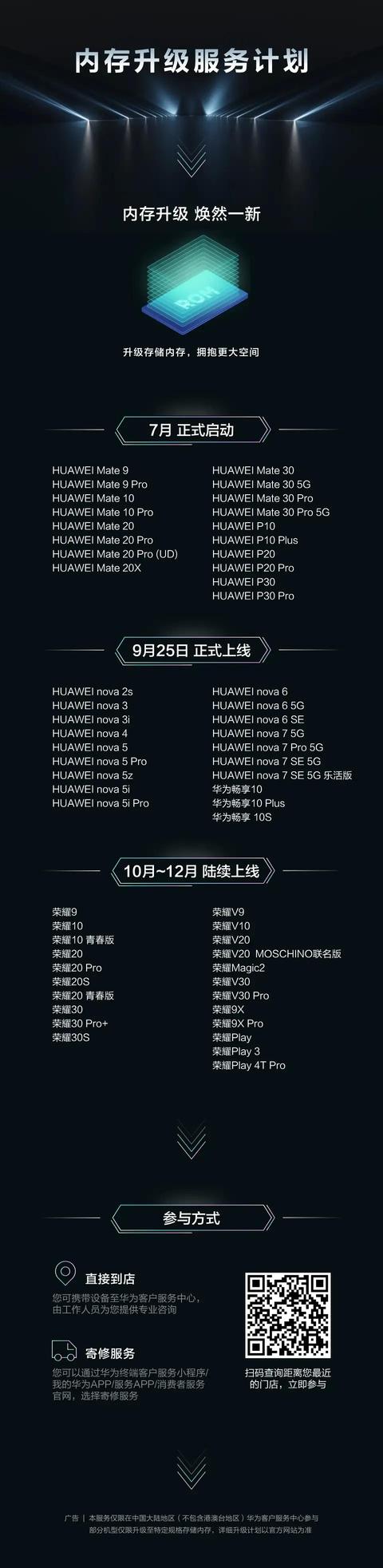 华为手机内存升级计划，有你的吗