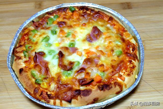 孩子要吃披萨，妈妈早起动手做，香软拉丝简单易做，油糖盐全省了