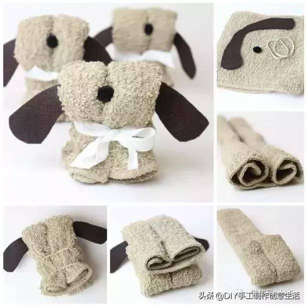 毛巾折最简单的小动物(毛巾折叠花样小动物教程)