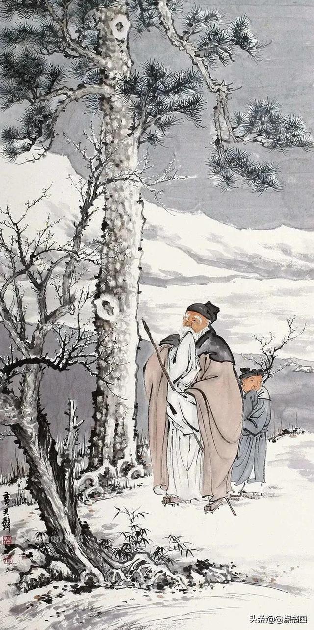 松下问童子全诗（松下问童子绘画）