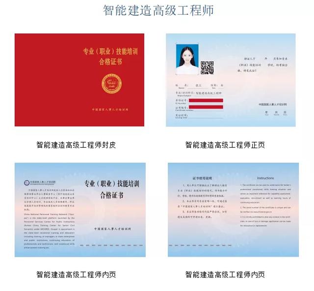 智能建造师/智能建造高级工程师/智能建造高级项目管理师