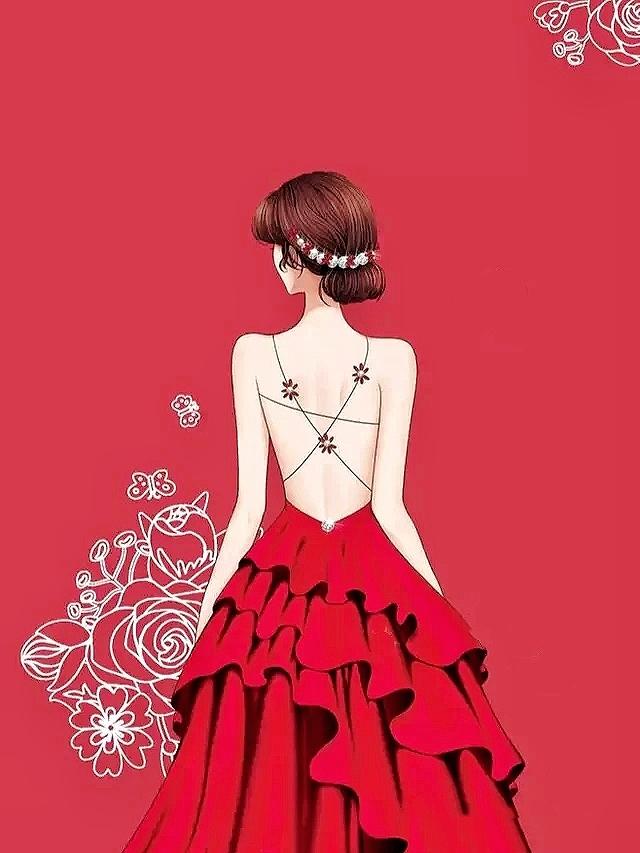 好看又高冷的背景图手机壁纸高冷女神背影