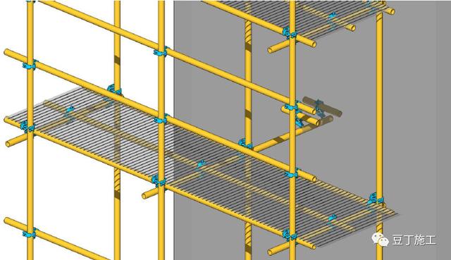 脚手架洞口、连墙件如何搭设？立体图画出来，一看就明白