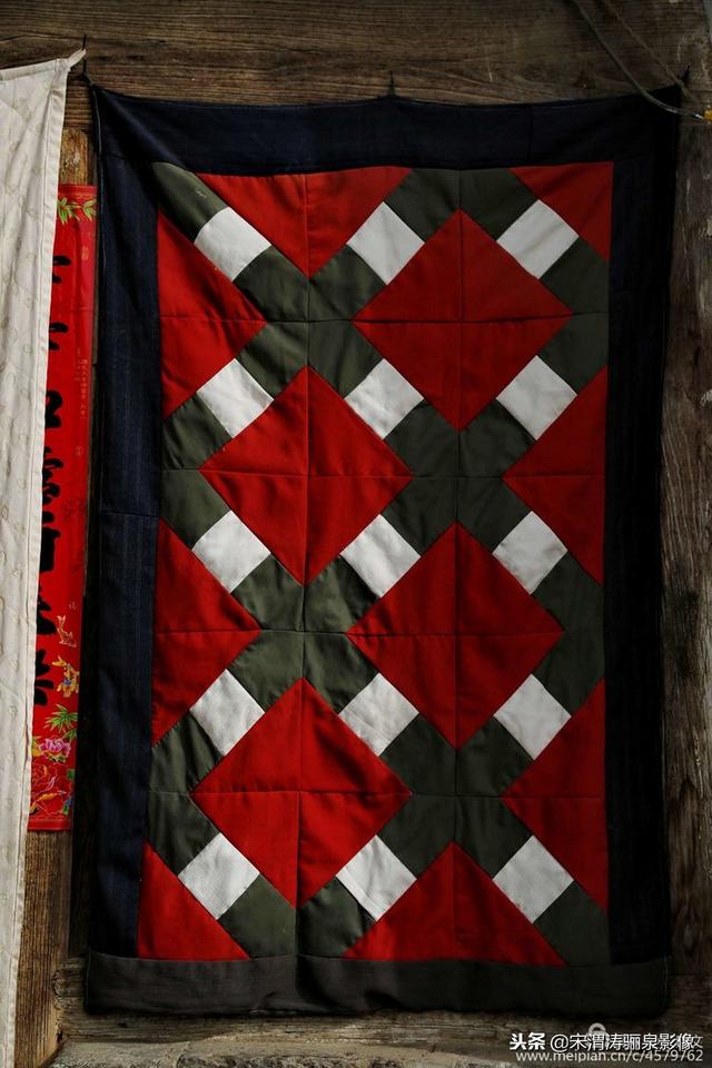 陕北门帘图案(陕西窑洞拼布门帘大全)