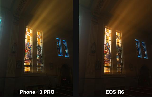 iPhone13 Pro对决3万元佳能EOS R6，区别有多大，你能发现吗？