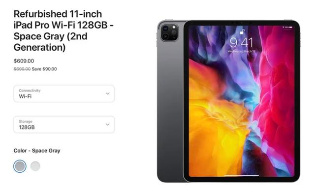 蘋果美國開售 iPad Pro 2020 款翻新機：搭載 A12Z 芯片