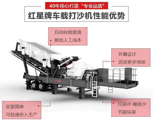 车载移动大型制砂机