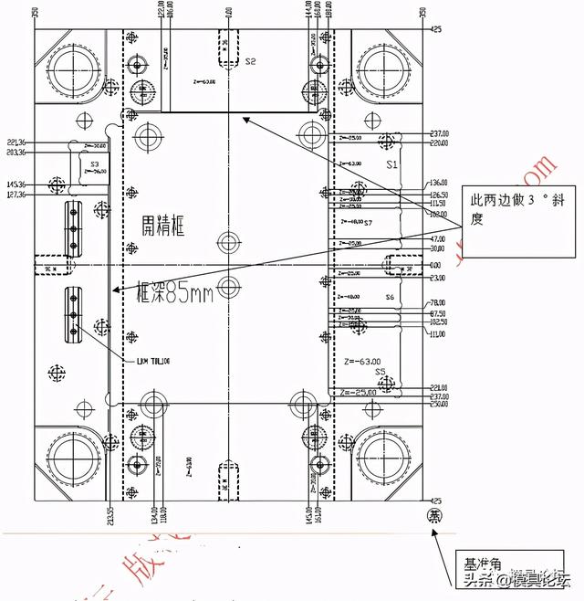 打印机底壳热流道注塑模设计+3d