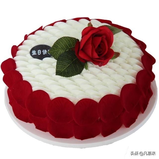 2020年最新款玫瑰花瓣蛋糕，適合送情侶，送愛人，送女朋友，老婆
