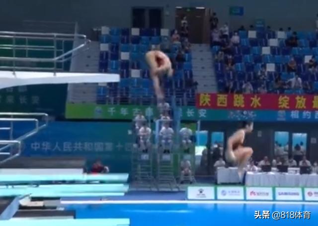 尴尬!跳水世界冠军全运会得0分,双人3米板2套动作,女教练憋住不笑