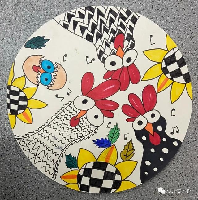 精选54张创意少儿绘画+装饰线描优秀范画，让孩子轻松上手