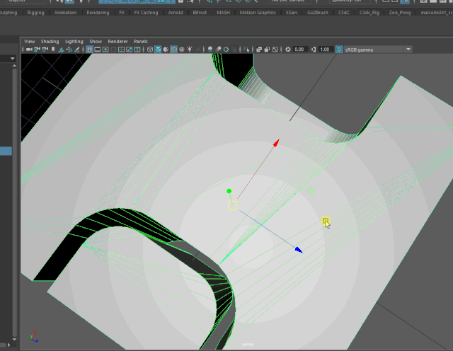 maya四边面三角化