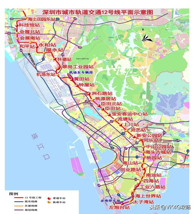 深圳地铁未来最全规划，一共有34条轨道交通线路，快来看看都到哪