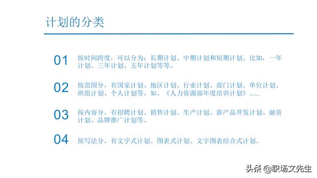制定计划
