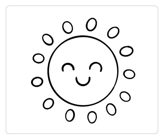 太阳怎么画好看又简单(可爱的小太阳简笔画)