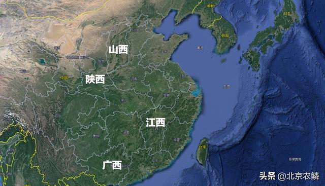 陕西江西广西山西，我国名字带“西”的四个省份，谁会发展得更好