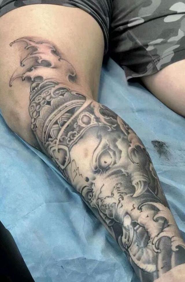 纹身人头图案(纹身人头图案大全图片)-天晟网