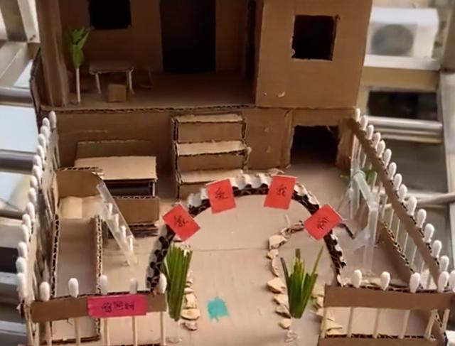 河南一宝妈用废纸壳做亲子手工，成品让网友惊呼：这个绝对是王炸