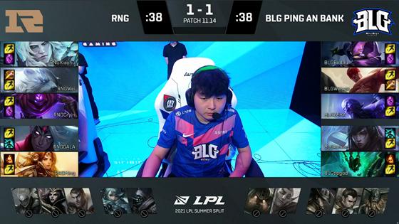 LOL-LPL：Biubiu凯南关键大招秒杀韦鲁斯，BLG 2-1终结RNG九连胜