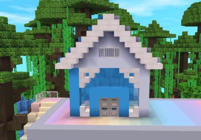 迷你世界 叢林紅藍樹屋 兩種顏色很搭配 適合雙人聯機生存 Kks資訊網